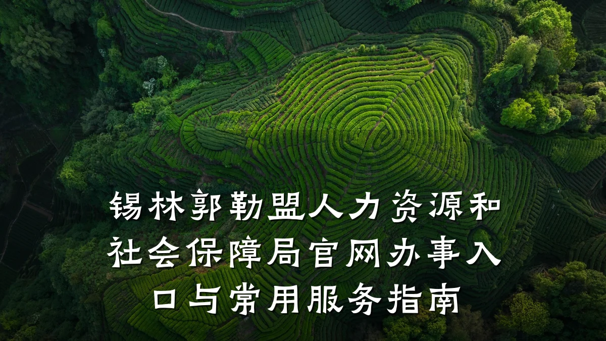 锡林郭勒盟人力资源和社会保障局官网办事入口与常用服务指南