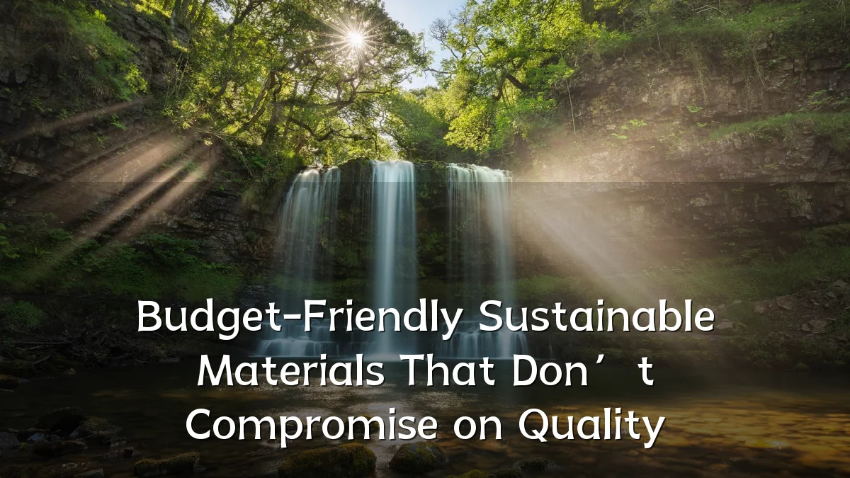 Budget-Friendly Sustainable Materials That Don’t Compromise on Quality