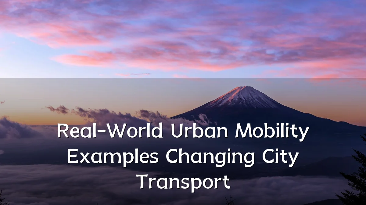 Real-World Urban Mobility Examples Changing City Transport