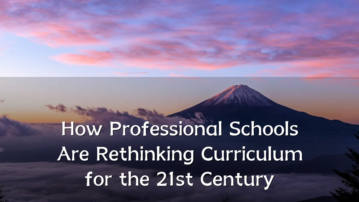 How Professional Schools Are Rethinking Curriculum for the 21st Century